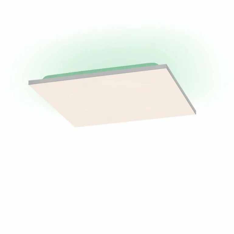 Plafonnier Leuchten-Direkt GUSTAV LED Blanc, 1 lumière, Télécommandes, Changeur de couleurs