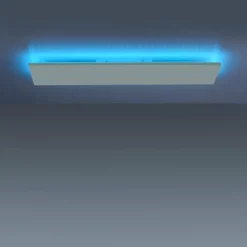 Plafonnier Leuchten-Direkt GUSTAV LED Blanc, 1 lumière, Télécommandes, Changeur de couleurs