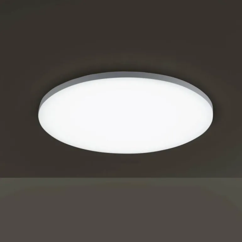 Plafonnier Leuchten-Direkt GUSTAV LED Blanc, 1 lumière, Télécommandes, Changeur de couleurs