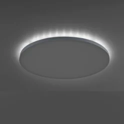 Plafonnier Leuchten-Direkt GUSTAV LED Blanc, 1 lumière, Télécommandes, Changeur de couleurs