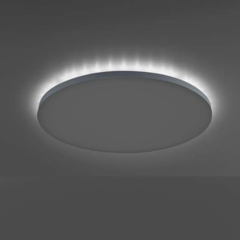 Plafonnier Leuchten-Direkt GUSTAV LED Blanc, 1 lumière, Télécommandes, Changeur de couleurs