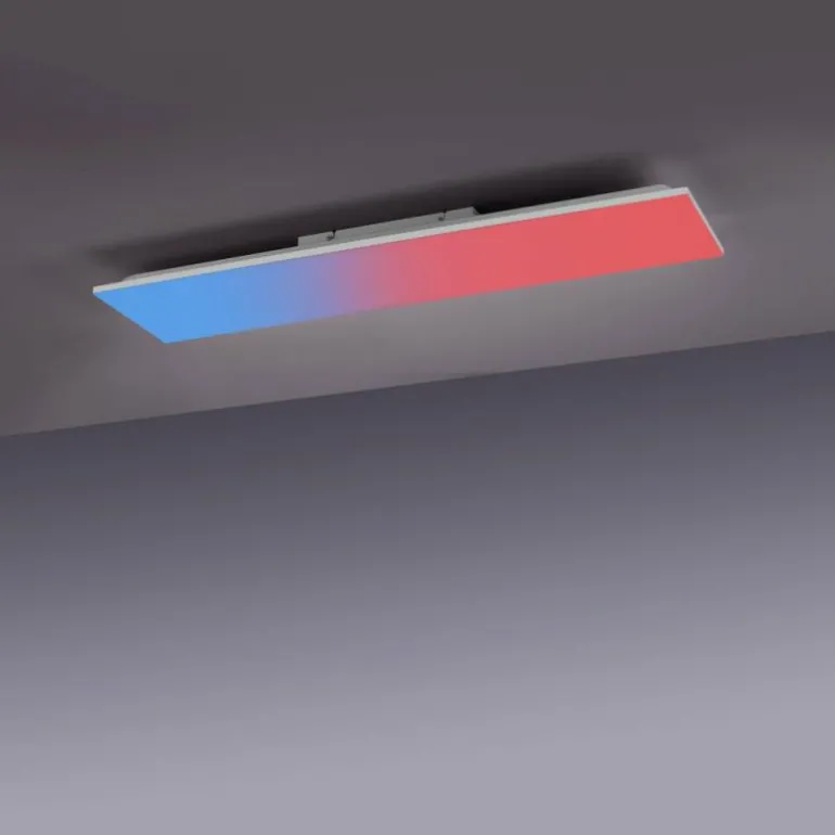 Plafonnier Leuchten-Direkt YUKON LED Blanc, 1 lumière, Télécommandes, Changeur de couleurs