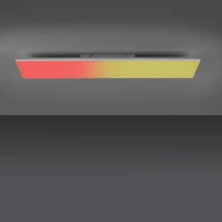 Plafonnier Leuchten-Direkt YUKON LED Blanc, 1 lumière, Télécommandes, Changeur de couleurs