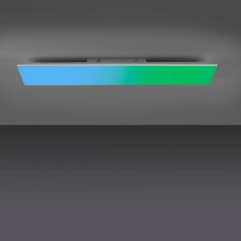 Plafonnier Leuchten-Direkt YUKON LED Blanc, 1 lumière, Télécommandes, Changeur de couleurs