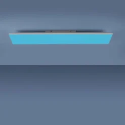 Plafonnier Leuchten-Direkt YUKON LED Blanc, 1 lumière, Télécommandes, Changeur de couleurs