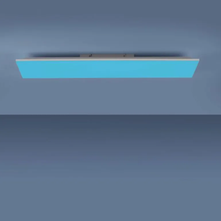 Plafonnier Leuchten-Direkt YUKON LED Blanc, 1 lumière, Télécommandes, Changeur de couleurs