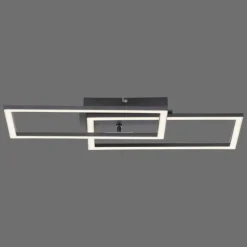 Plafonnier Leuchten-Direkt IVEN LED Noir, 1 lumière