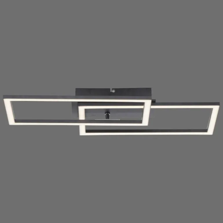 Plafonnier Leuchten-Direkt IVEN LED Noir, 1 lumière