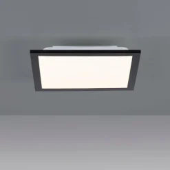 Plafonnier Leuchten-Direkt FLAT LED Noir, 1 lumière