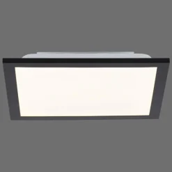 Plafonnier Leuchten-Direkt FLAT LED Noir, 1 lumière