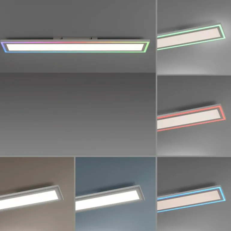 Plafonnier Leuchten-Direkt EDGING LED Blanc, 1 lumière, Télécommandes