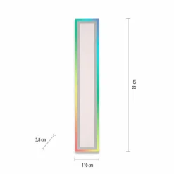 Plafonnier Leuchten-Direkt EDGING LED Blanc, 1 lumière, Télécommandes
