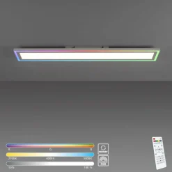 Plafonnier Leuchten-Direkt EDGING LED Blanc, 1 lumière, Télécommandes