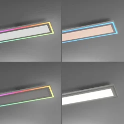 Plafonnier Leuchten-Direkt EDGING LED Blanc, 1 lumière, Télécommandes