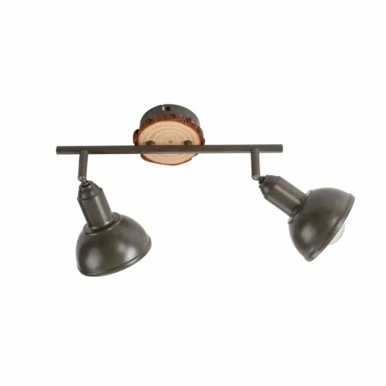 Plafonnier Leuchten-Direkt SWAMP Écru, 2 lumières