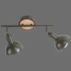 Plafonnier Leuchten-Direkt SWAMP Écru, 2 lumières