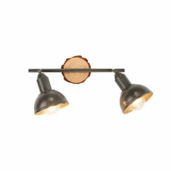 Plafonnier Leuchten-Direkt SWAMP Écru, 2 lumières