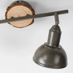 Plafonnier Leuchten-Direkt SWAMP Écru, 2 lumières