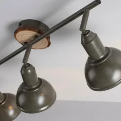 Plafonnier Leuchten-Direkt SWAMP Écru, 3 lumières