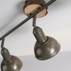 Plafonnier Leuchten-Direkt SWAMP Écru, 3 lumières