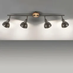 Plafonnier Leuchten-Direkt SWAMP Écru, 4 lumières