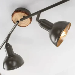 Plafonnier Leuchten-Direkt SWAMP Écru, 4 lumières