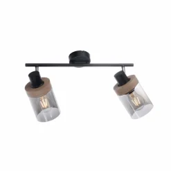 Plafonnier Leuchten-Direkt PASQUAL Noir, 2 lumières