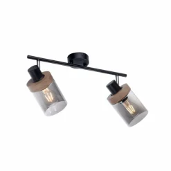 Plafonnier Leuchten-Direkt PASQUAL Noir, 2 lumières