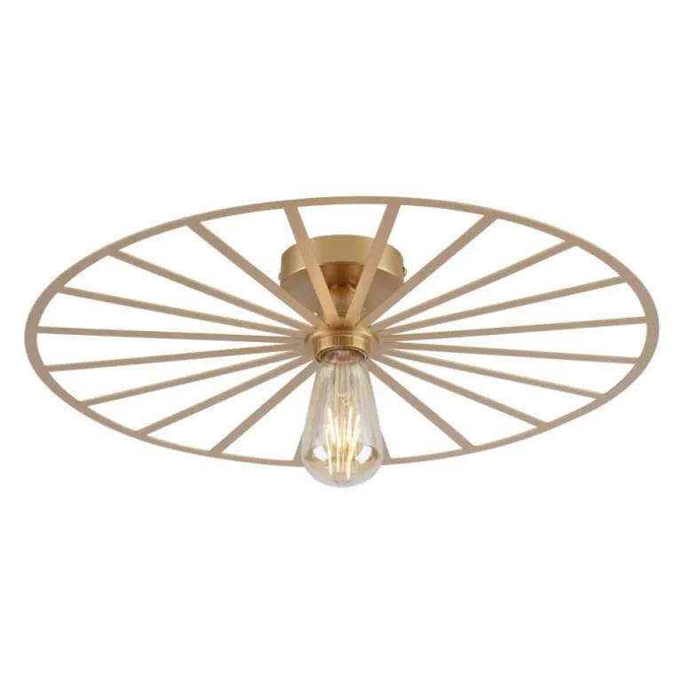 Plafonnier Leuchten-Direkt SPIKE Laiton, 1 lumière