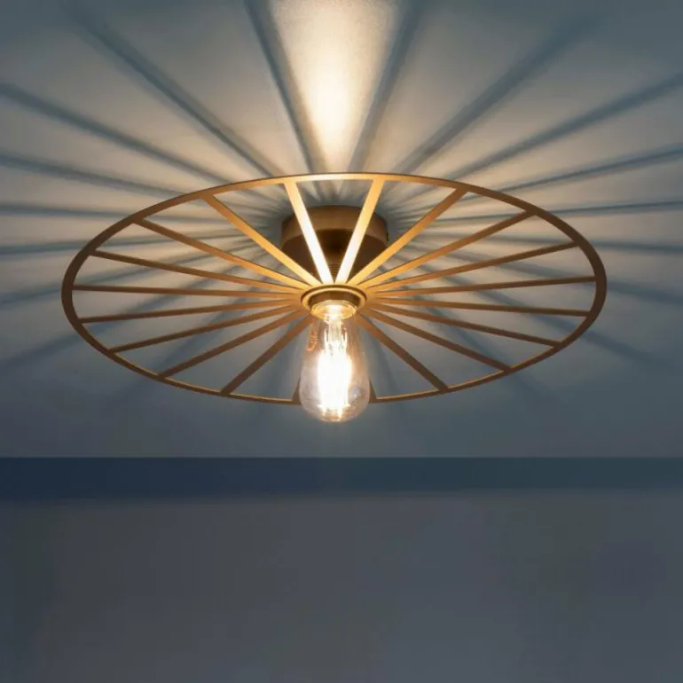 Plafonnier Leuchten-Direkt SPIKE Laiton, 1 lumière