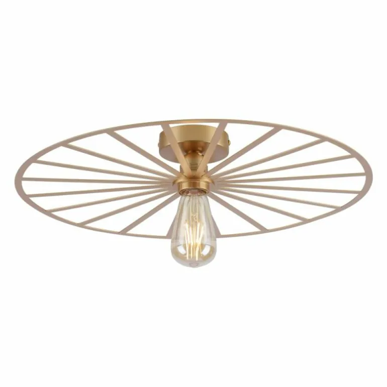 Plafonnier Leuchten-Direkt SPIKE Laiton, 1 lumière