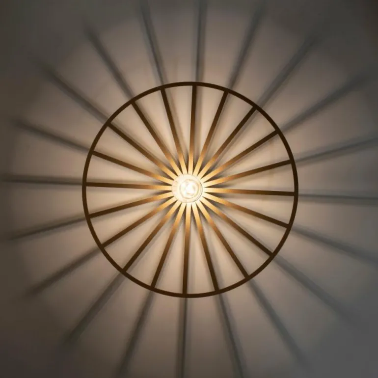 Plafonnier Leuchten-Direkt SPIKE Laiton, 1 lumière