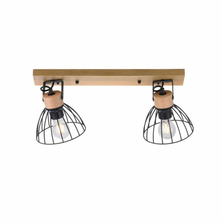 Plafonnier Leuchten-Direkt LAMI Écru, 2 lumières