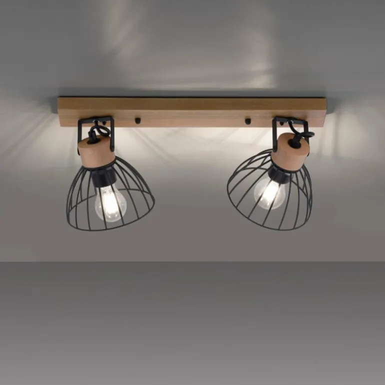 Plafonnier Leuchten-Direkt LAMI Écru, 2 lumières