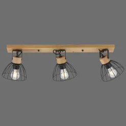 Plafonnier Leuchten-Direkt LAMI Écru, 3 lumières