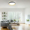 Plafonnier Leuchten-Direkt EMILIA LED Gris, Écru, 1 lumière