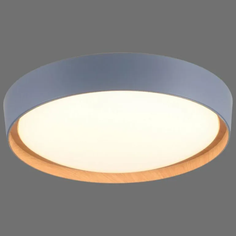 Plafonnier Leuchten-Direkt EMILIA LED Gris, Écru, 1 lumière