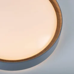 Plafonnier Leuchten-Direkt EMILIA LED Gris, Écru, 1 lumière