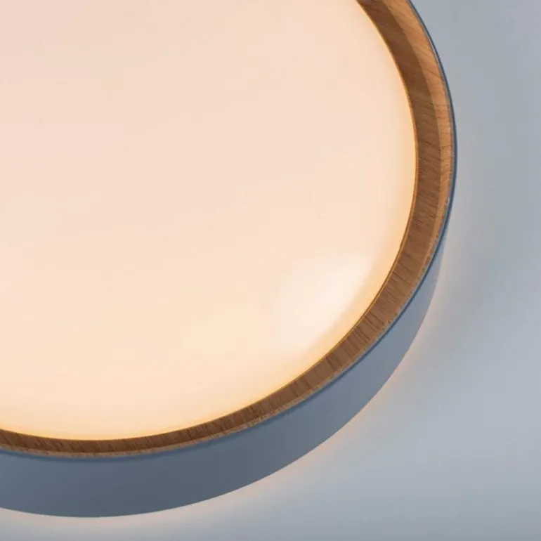 Plafonnier Leuchten-Direkt EMILIA LED Gris, Écru, 1 lumière