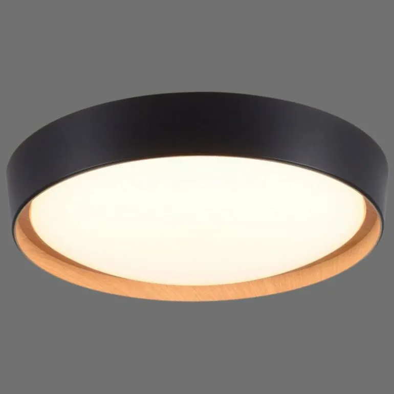 Plafonnier Leuchten-Direkt EMILIA LED Écru, Noir, 1 lumière