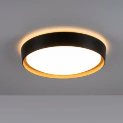 Plafonnier Leuchten-Direkt EMILIA LED Écru, Noir, 1 lumière
