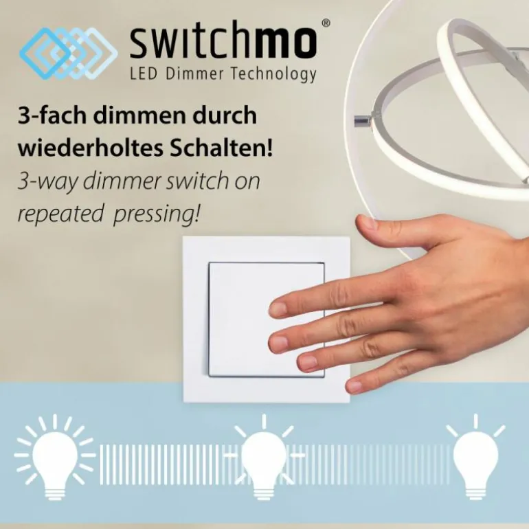 Plafonnier Leuchten-Direkt EMILIA LED Écru, Noir, 1 lumière