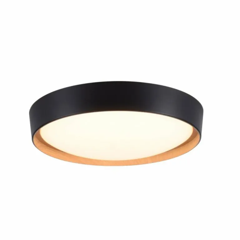 Plafonnier Leuchten-Direkt EMILIA LED Écru, Noir, 1 lumière