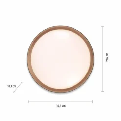 Plafonnier Leuchten-Direkt EMILIA LED Écru, Noir, 1 lumière