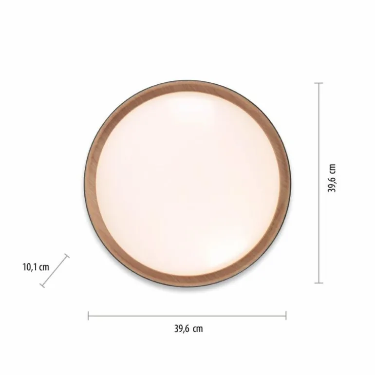 Plafonnier Leuchten-Direkt EMILIA LED Écru, Noir, 1 lumière