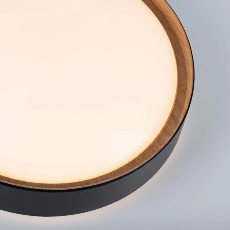 Plafonnier Leuchten-Direkt EMILIA LED Écru, Noir, 1 lumière