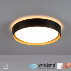 Plafonnier Leuchten-Direkt EMILIA LED Écru, Noir, 1 lumière