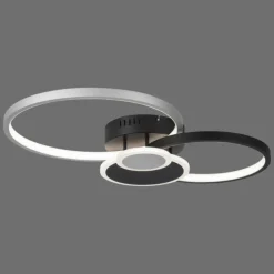 Plafonnier Leuchten-Direkt PAPILON LED Noir, 1 lumière