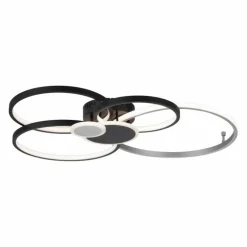 Plafonnier Leuchten-Direkt PAPILON LED Noir, 1 lumière