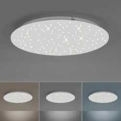 Plafonnier Leuchten-Direkt SPARKLE LED Blanc, 1 lumière, Télécommandes